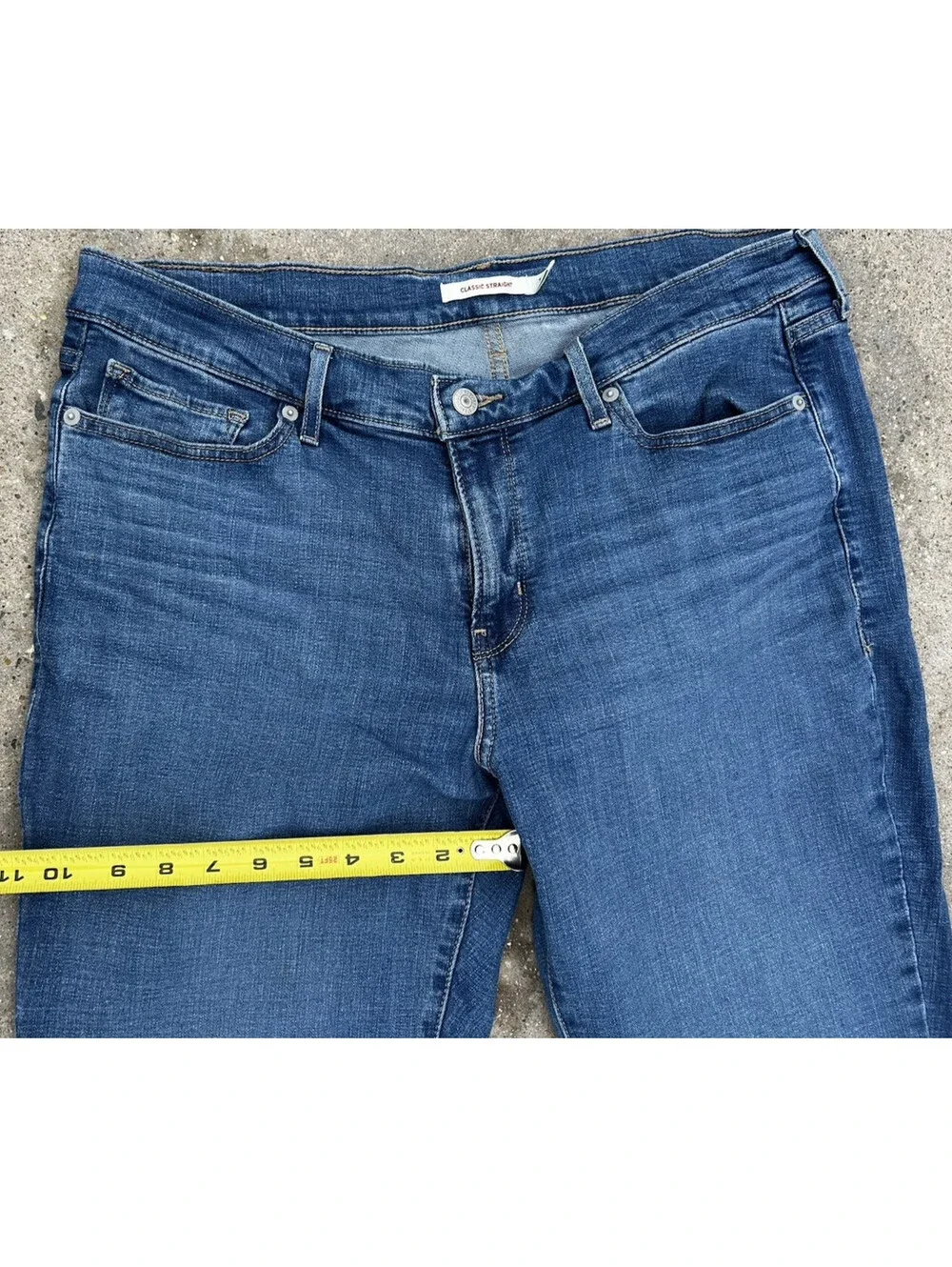 Levis Denim Blue Jeans Women 16 Blue Classic Fit Mid Rise Straight Leg